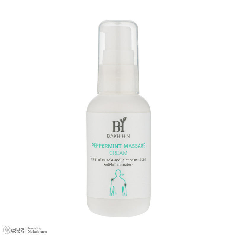 کرم ماساژ بدن باخ هین مدل Peppermint Massage Cream حجم 60 میلی‌لیتر، حاوی عصاره نعنا فلفلی و با خاصیت ضد درد