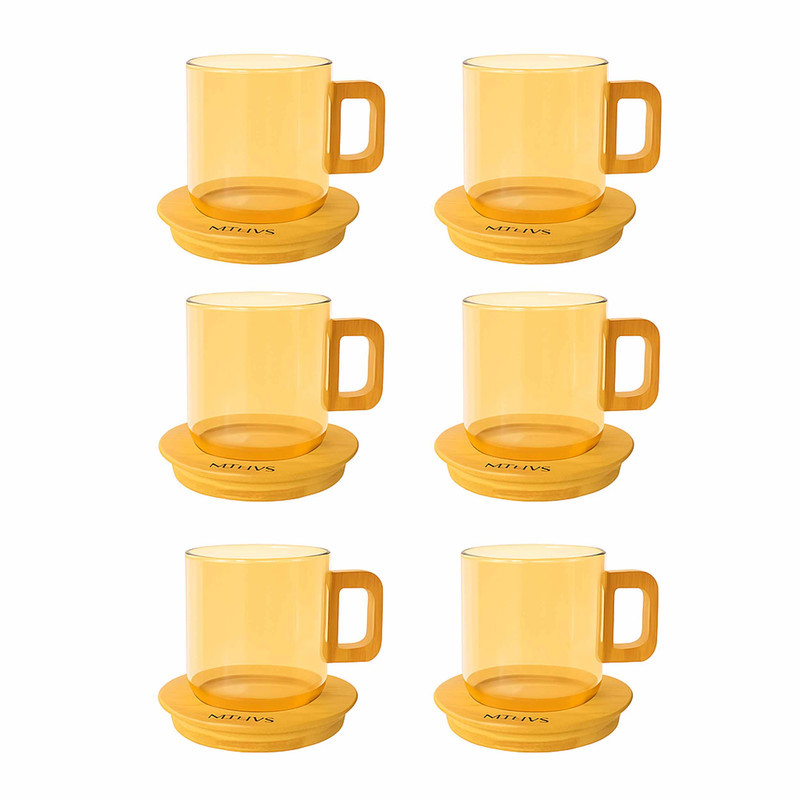 سرویس چای خوری 12 پارچه 6 نفره شاهین مدل SHN-121