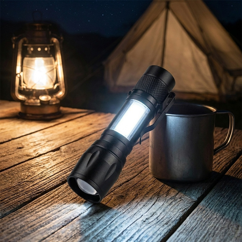 چراغ قوه شارژی مدل USB Charging