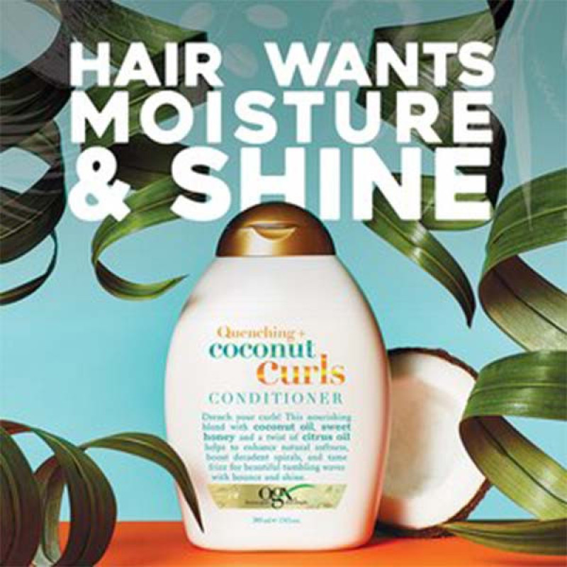 نرم کننده مو او جی ایکس مدل Coconut Curls  حجم 385 میلی لیتر