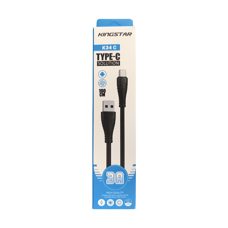 کابل تبدیل USB به USB-C کینگ استار مدل K34C طول 1 متر