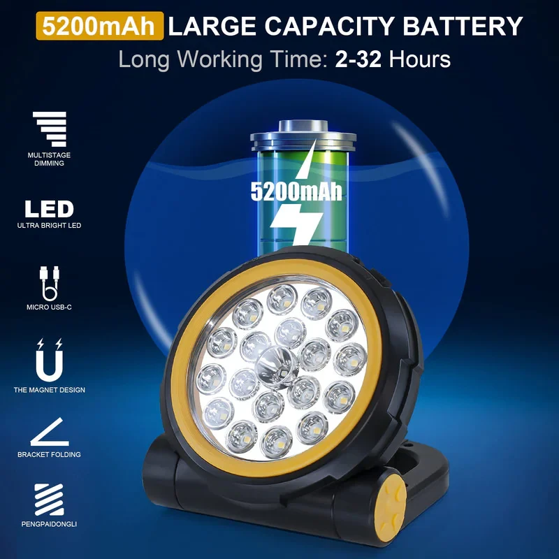 پروژکتور نور اضطراری و پاوربانک مدل CS-A03