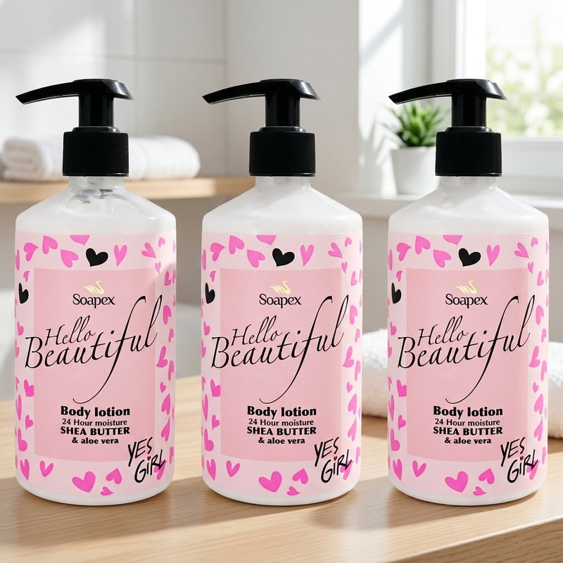 لوسیون بدن سوپکس مدل Shea butter & Aloe vera حجم 350 میلی لیتر مجموعه 3 عددی