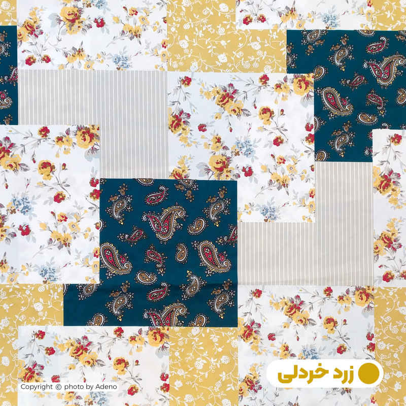 کاور لحاف آدنو مدل چهل تکه کد CH110 یک نفره سایز 160x220 سانتی متر