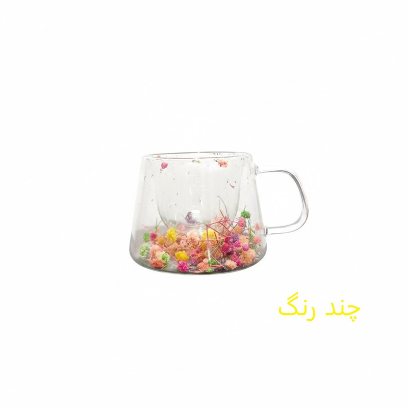 فنجان مدل دوجداره گلدار