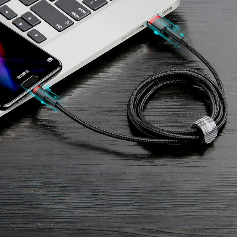 کابل تبدیل USB به USB-C بیسوس  مدل CATKLF-C91 Cafule طول 2 متر