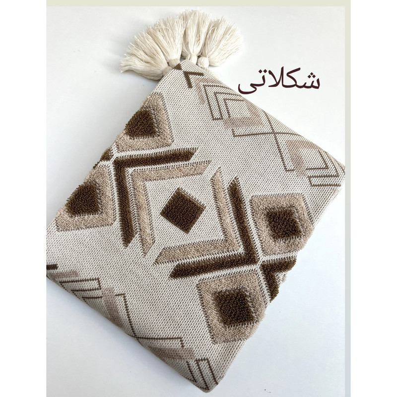 شال مبل مدل پانچدوزی سهند  سایز 170×140 سانتی متر