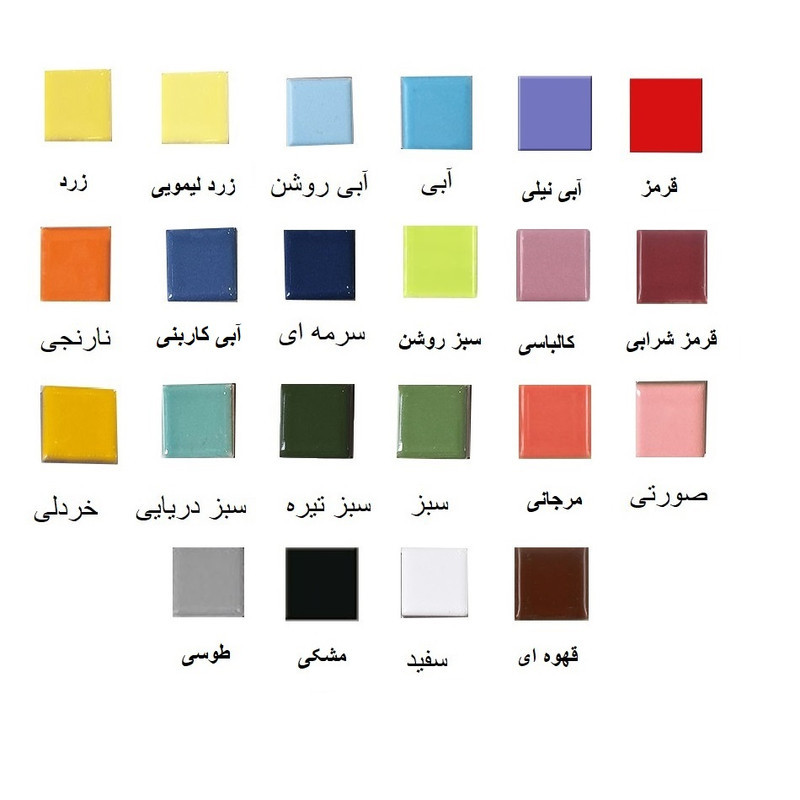 کاشی مدل استخری کد E10 مجموعه 72 عددی