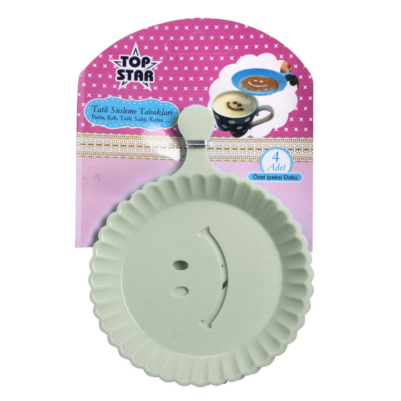 شابلون قهوه تاپ استار کد 101 مجموعه 4 عددی