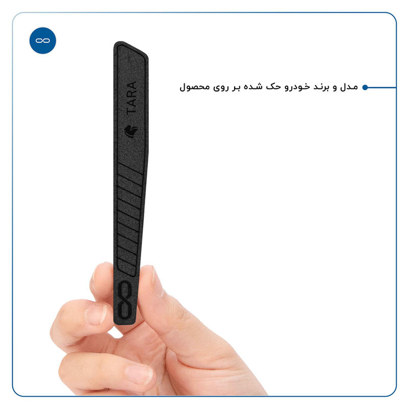 محافظ لبه آینه خودرو ماهوت مدل EDGE-B مناسب برای ایرانخودرو TARA مجموعه 2 عددی
