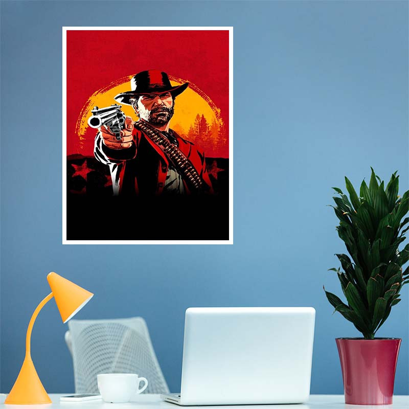 پوستر کارنيکا طرح رد دد Red Dead Redemption کد 71622 مجموعه 8 عددی