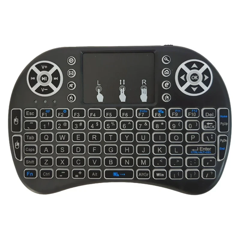 مینی کیبورد بی سیم کد 1020001125، سوییچ ممبران، Portable، نورپردازی LED RGB