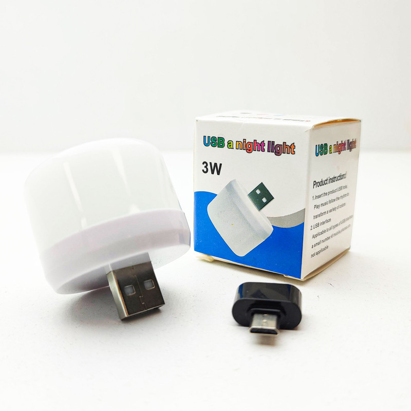 چراغ قوه مدل USB LIGHT بسته 2 عددی