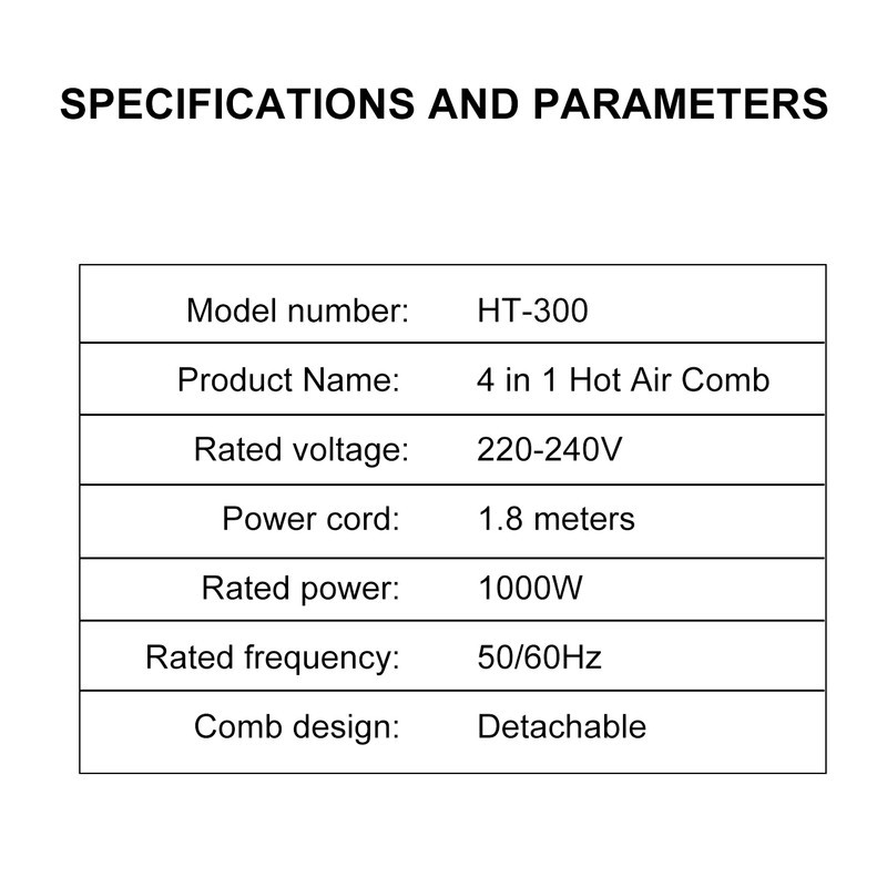 سشوار برس دار حالت دهنده 1000 وات هاتکر مدل HT-300
