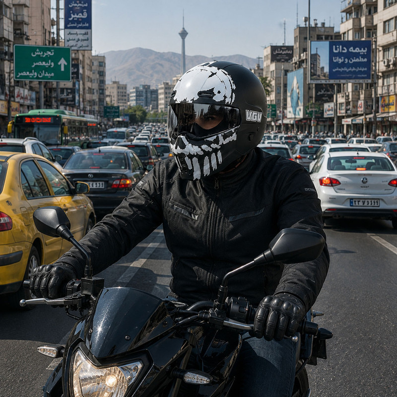 کلاه کاسکت فک جداشونده وی جی وی مدل VGV-50
