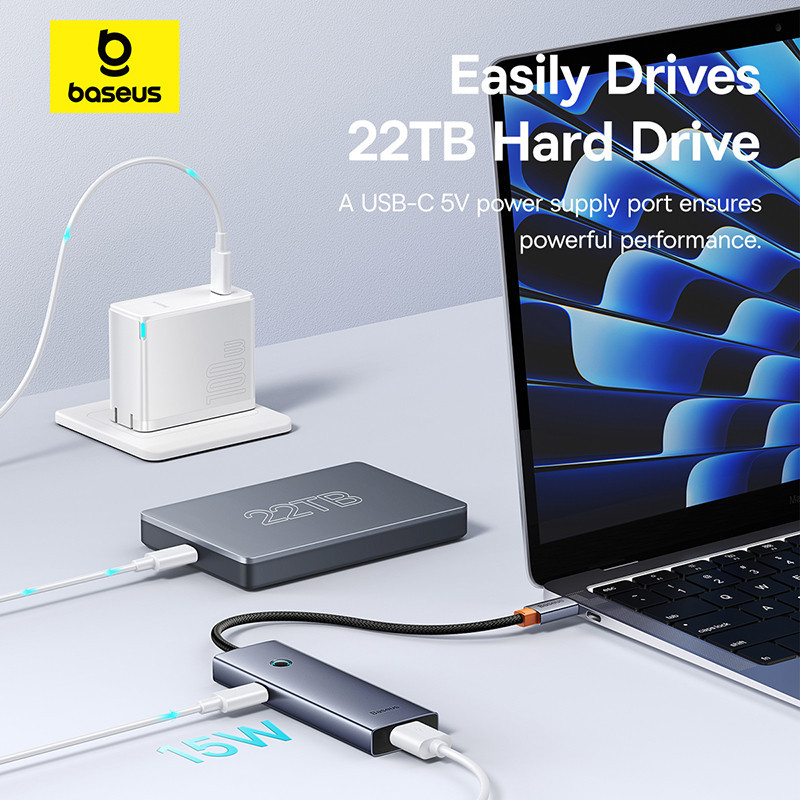 هاب 4 پورت USB بیسوس مدل  UltraJoy Series BS-OH108