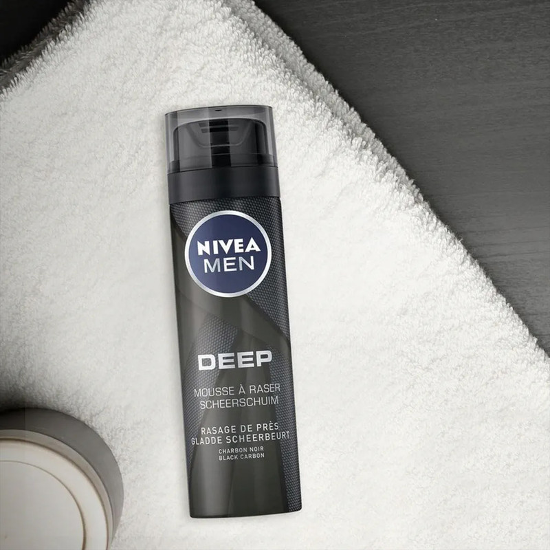 فوم اصلاح نیوآ مدل Deep Mousse حجم 200 میلی لیتر