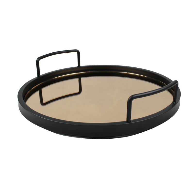 سینی دسته دار طرح کف آینه کد CF-09 سایز 33*8 سانتی متر