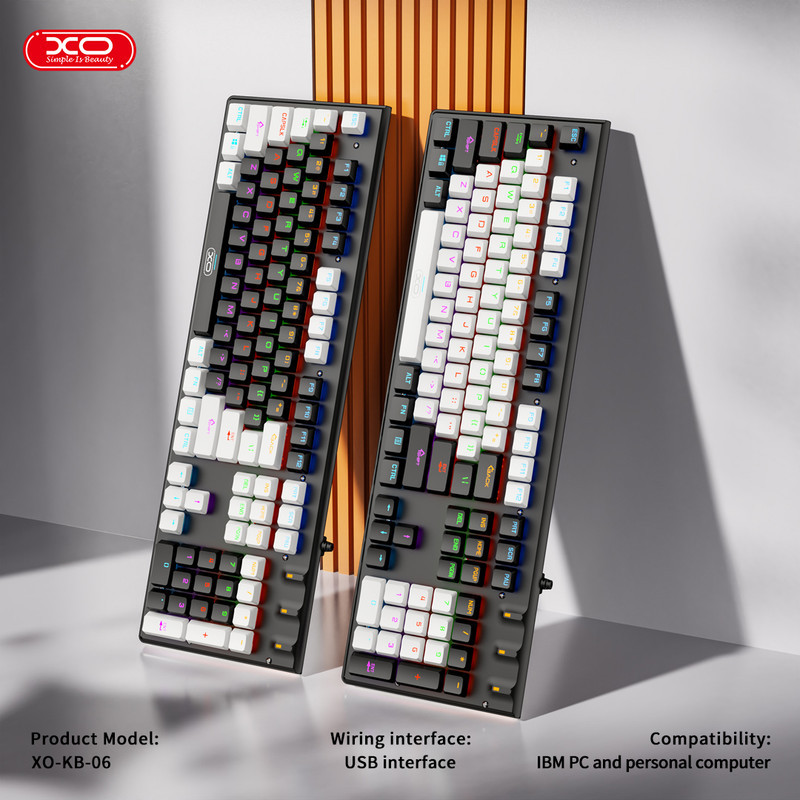 کیبورد و ماوس گیمینگ ایکس او مدل KB-06