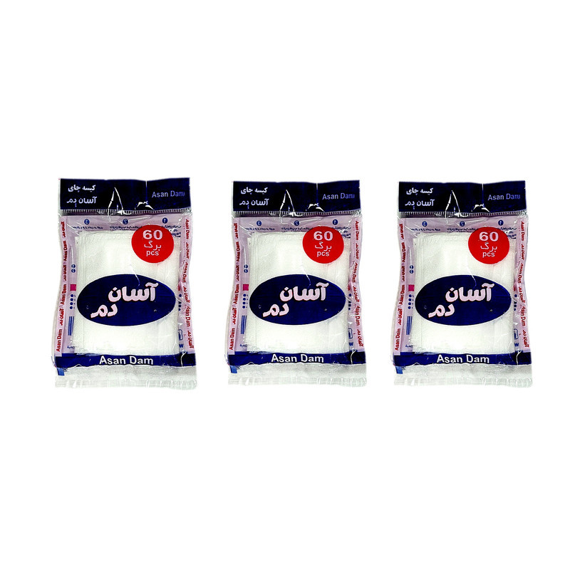 فیلتر چای آسان دم مدل اقتصادی سه بسته 60 عددی