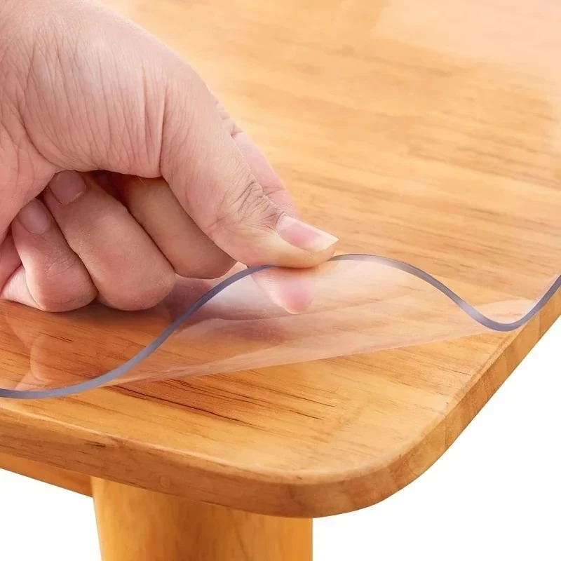 رومیزی مدل طلق شفاف یک میل سایز 200x90 سانتی‌متر