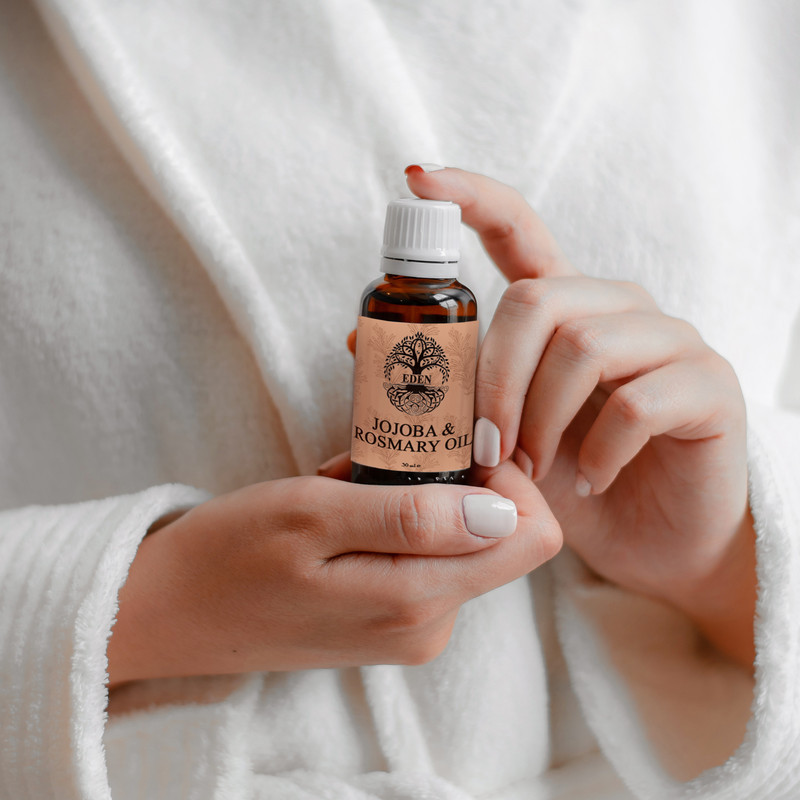 روغن تقویت کننده مو رزماری و جوجوبا ایدن ریپاریا مدل rosemary حجم 30 میلی لیتر