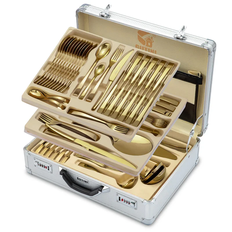 سرویس قاشق و چنگال 141 پارچه جی فی نی مدل R-941 لاکچری