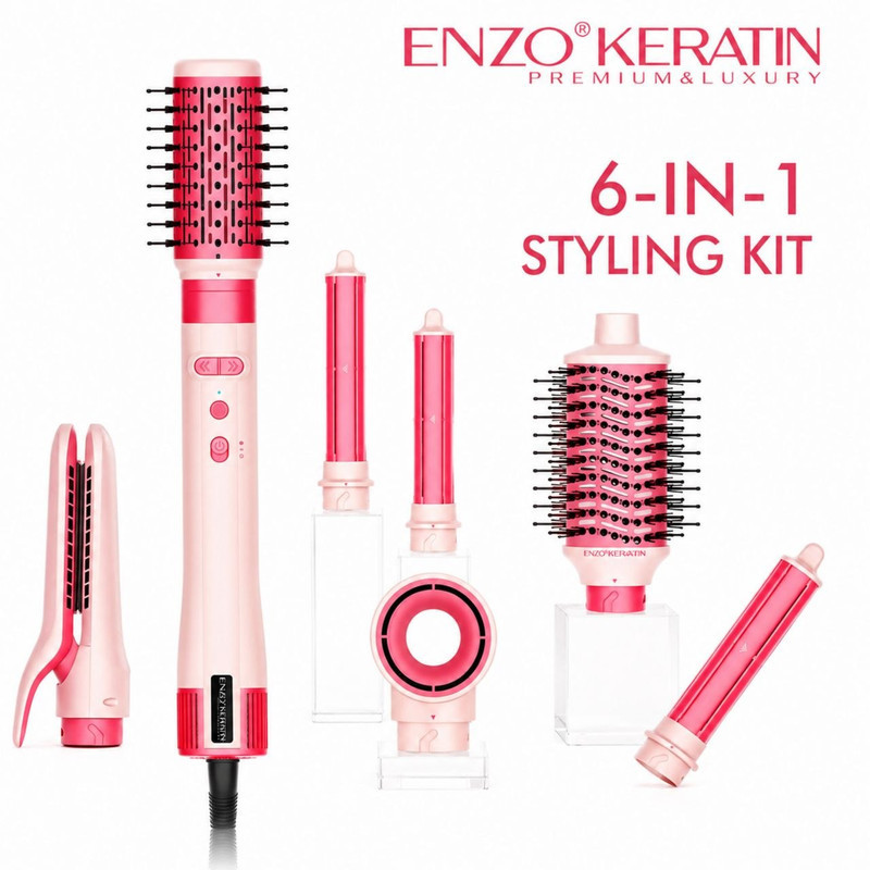 سشوار چرخشی 1500 وات انزو پروفیشینال مدل EN-508 6in1