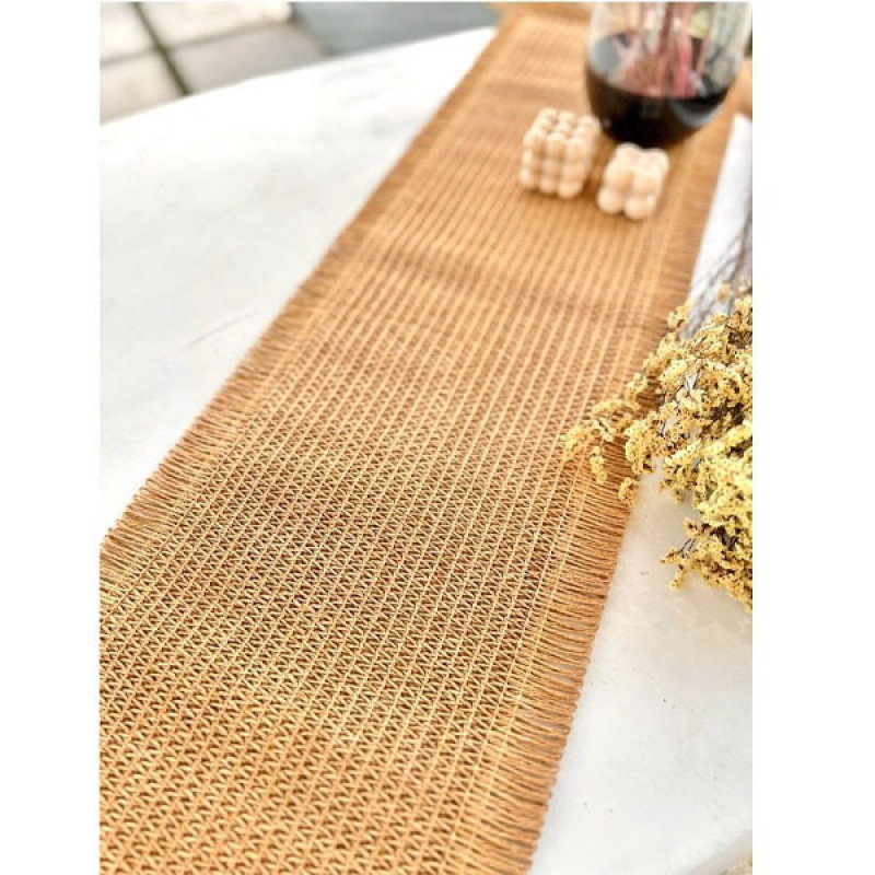 رانر مدل حصیری wicker سایز 150x30 سانتی‌متر
