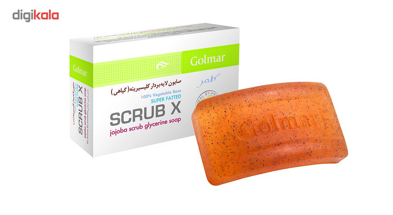 صابون لایه بردار طبیعی قوی گلمر مدل scrub X