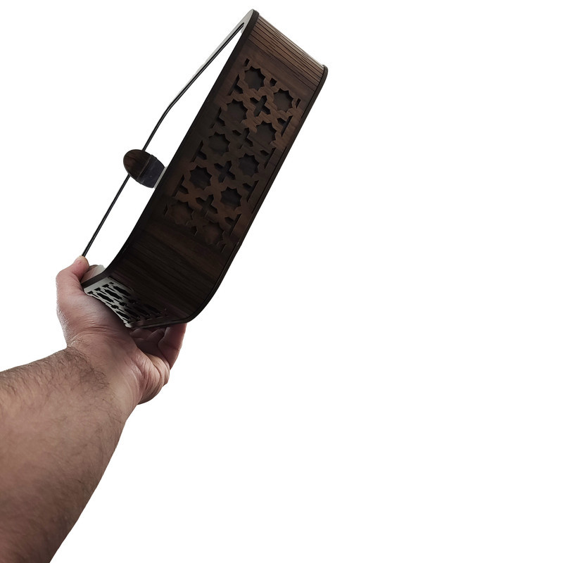 جعبه پذیرایی مدل LZ-1 با بدنه MDF و در پلکسی، مناسب نگهداری آجیل، دمنوش و شکلات، مقاوم در برابر نفوذ گرد و غبار