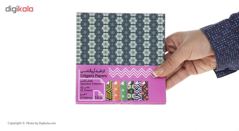 کاغذ اوریگامی مدل ژاپنی کد 302 مجموعه 55 عددی