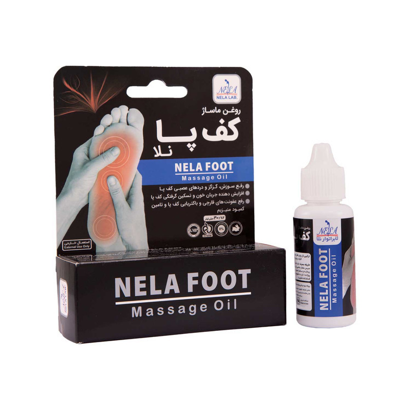 روغن ماساژ لابرتوار نلا مدل نلافوت حجم 30 میلی لیتر