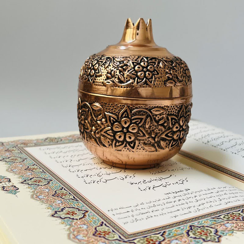 قندان مسی مدل انار کد ZH416.1