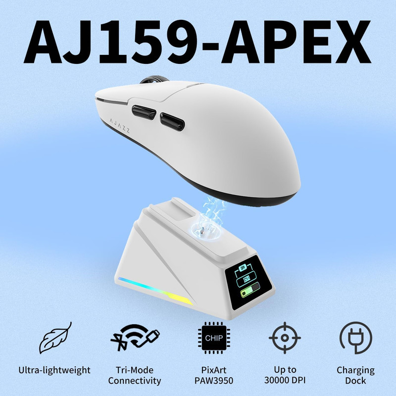 ماوس بی سیم گیمینگ آجز مدل AJ159 APEX