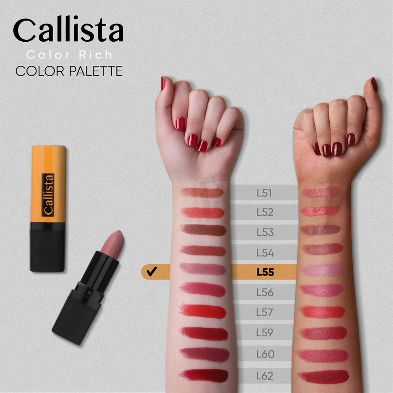 رژ لب جامد کالیستا مدل Color Rich شماره L55