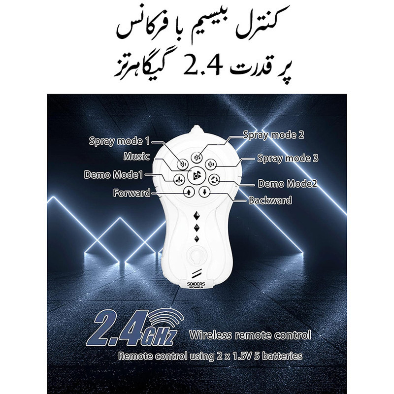 ربات کنترلی مدل اختاپوس دودزا طرح هشت پا کد 128A-34