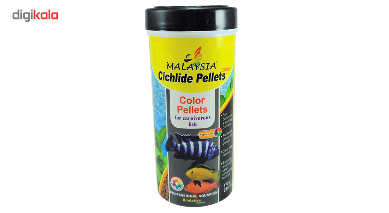 غذای ماهی مالزی مدل cichlids pellets وزن 175 گرم
