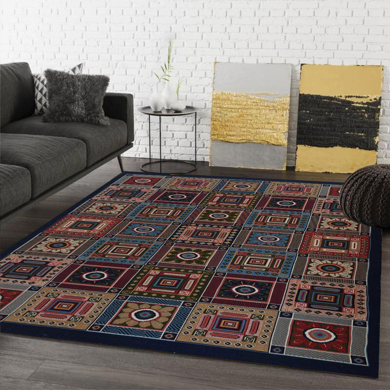 گلیم ماشینی جزیره طرح آنتیک