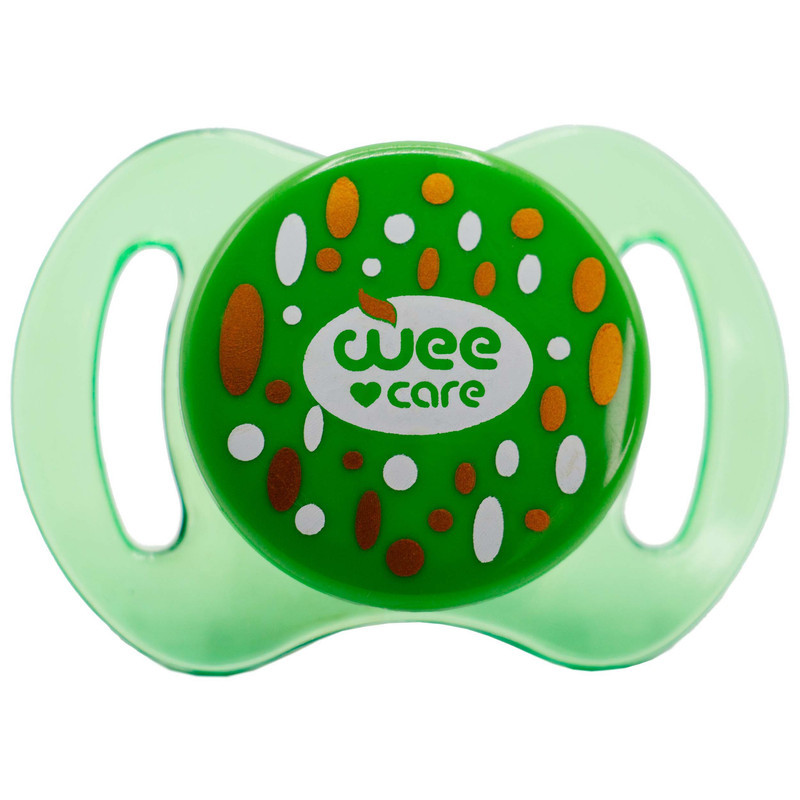 پستانک ارتودنسی وی کر مدل دربدار شفاف چاپدار Comfort سایز 3+ ماه کد P143