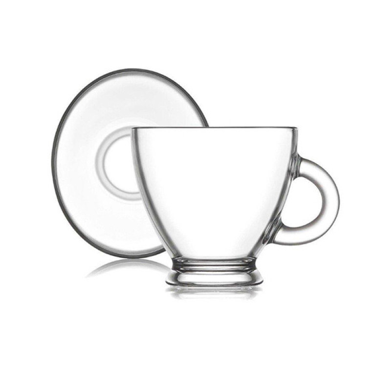ست فنجان و نعلبکی 6 نفره پاشا باغچه مدل آکوا کد 95040