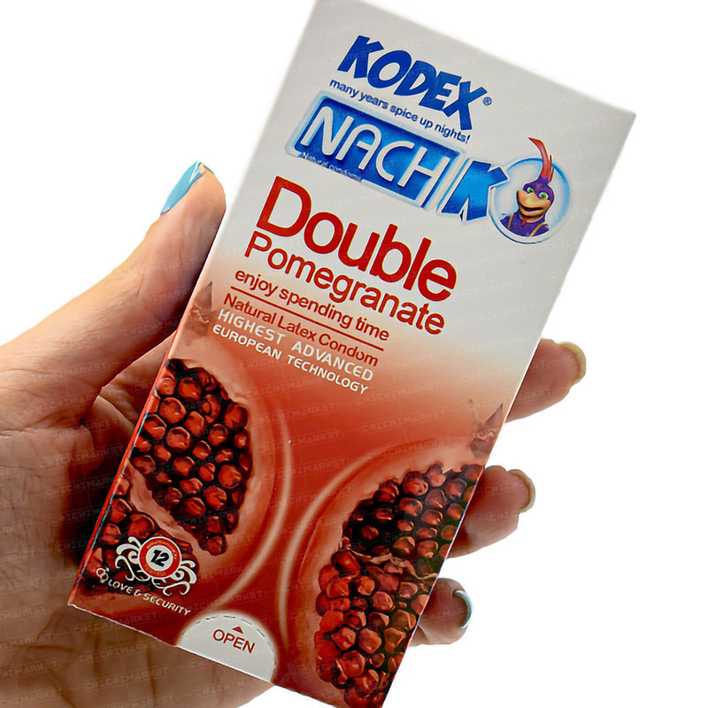 کاندوم کدکس مدل Double Pomegranate بسته 12 عددی