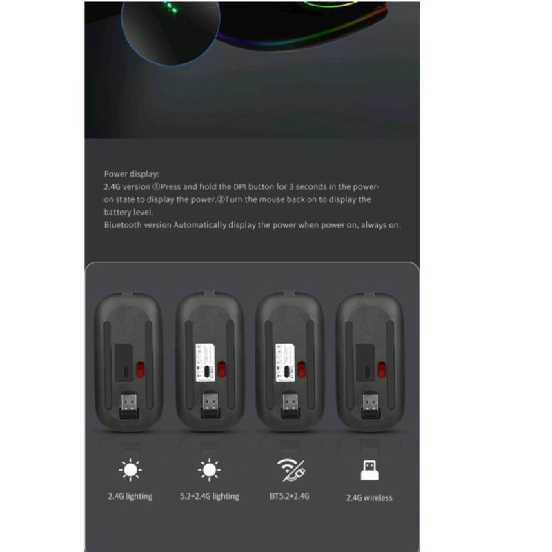 ماوس بی سیم مدل Silent RGB