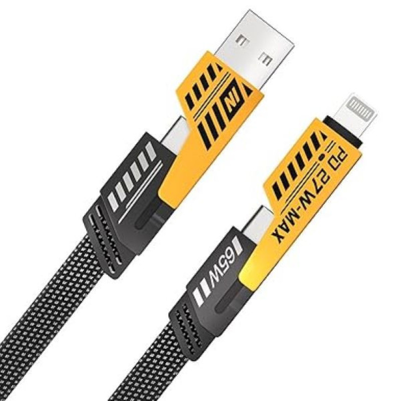 کابل تبدیل USB  USB-C به لایتنینگ  USB-C مدل NOHON 4IN1 FAST طول 1.2 متر