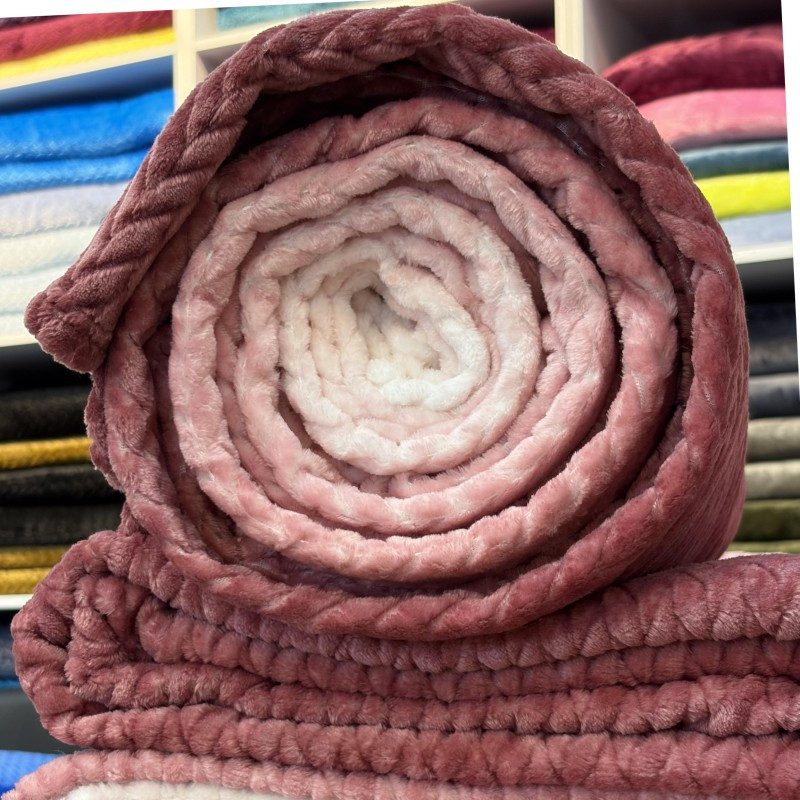 پتو 2 نفره تیلار تک مدل ژاکارد آبرنگی سایز 220x200 سانتی‌متر