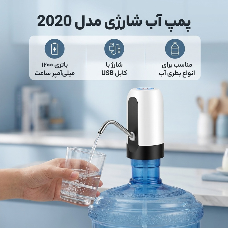 پمپ آب شارژی مدل 2020