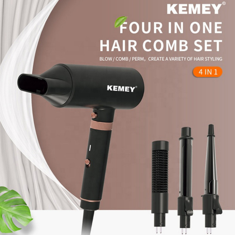سشوار حرفه‌ای 1600 وات کمی مدل KM-9203 4in1