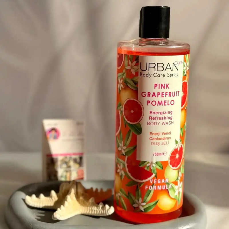 شامپو بدن اربن کر مدل body care با رایحه گریپ‌فروت مناسب برای پوست انواع پوست حجم 750 میلی‌لیتر