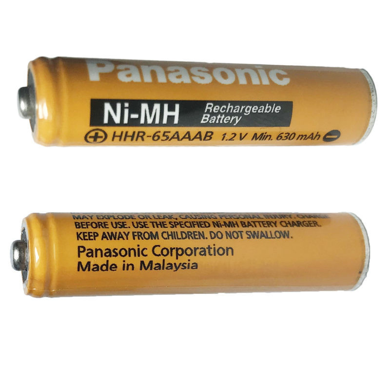 باتری تلفن بی سیم پاناسونیک مدل Ni-MHHHR-65AAAB بسته دو عددی