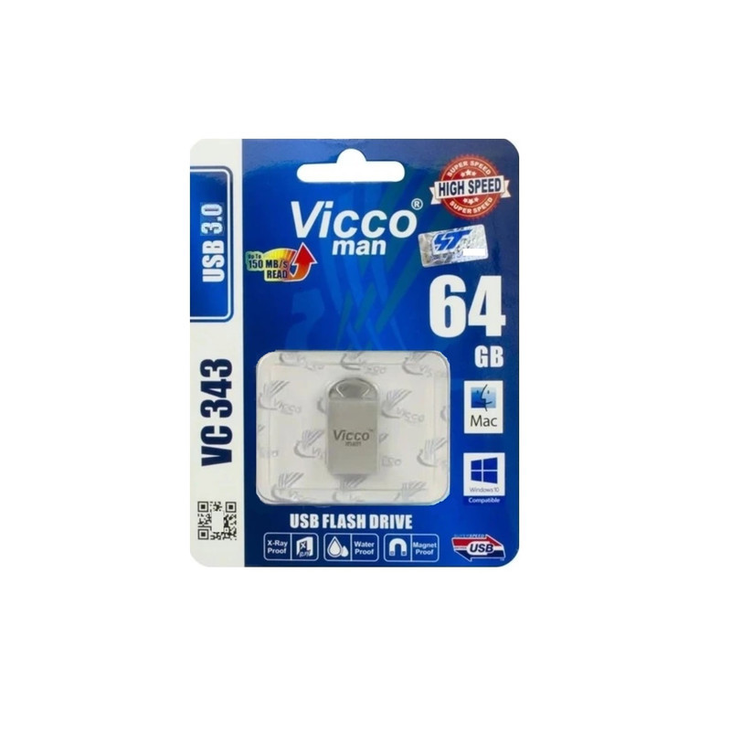فلش مموری ویکومن مدل VC343 ظرفیت 16 گیگابایت با رابط USB3.0